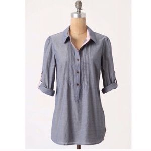 Postmark Anthropologie Chambray Popover